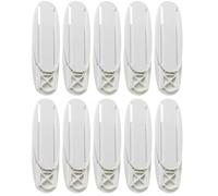 PRETYZOOM Self Adhesive Power Strip Holder with Pp Material 10pcs Oval Wall Mount Rack Simple Fashion Style for Power Strips and Adapters for Walls and Tables Organising