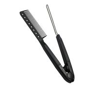 PRETYZOOM Shaped Hair Straightener Comb Hairstyling Tool for Curl Control and Smooth Straight Hair Compact Design for Easy Carrying and Long-term Use