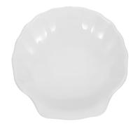 PRETYZOOM Shell Shape Soap Storage Holder in White Plastic with Simple Design, Soap Tray for Kitchen Use
