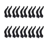 PRETYZOOM Silicone Glasses Non-slip Cover Comfortable and Flexible Anti-skid Glasses Leg Set 10 Pairs Black for Eyeglass and Sunglasses for Active Life and Outdoor Activities