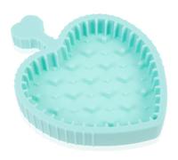 PRETYZOOM Silicone Makeup Brush Cleaning Mat Light Green with Scrubbing Surface Brush Cleaner Pad Suitable for Professional and Home Use