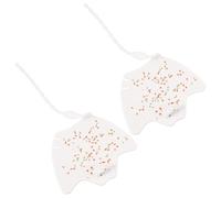 PRETYZOOM Silicone Swim Paddles Webbed Gloves for Adults and , Adjustable Half-Hand Swimming Training Mitts for Pool Exercise, Star Moon White