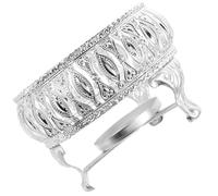 PRETYZOOM Silver with Teapot Warmer, Candle Holder Zinc Alloy Practical and Safe to Use Tea Heating Base for Teapot Holder with High Temperature Insulation Home and Office