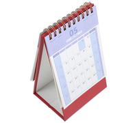 PRETYZOOM Small Desk Calendar Desktop Calendar 2024.9-2025.12 Paper Lightweight Simple Style Unique Design Office Studies