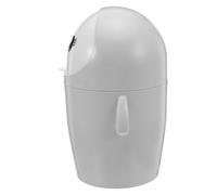 PRETYZOOM Small Penguin Desk Trash Bin with Flip Lid Stable Base Mini Waste Basket for Office Bedroom Home Compact Cute Plastic Desktop Rubbish Can with Hygienic One-hand Disposal