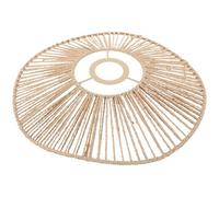 PRETYZOOM Small Retro Woven Lampshade Ceiling Lamp Cover Simulated Rattan Pendant Light Shade for Indoor Dining Room Tea House Decor