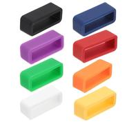 PRETYZOOM Smart Watch Strap Loop, 8Pcs Silicone Watch Keeper Rings, Watch Strap Replacement Loops, Anti-Fall Watch Band Retainer Holder for Watch, 12mm 14mm 16mm 18mm 20mm, Random Color