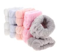 PRETYZOOM Spa Wristbands in Assorted Colours 10pcs for Face Washing and Sports Use, Absorbent Cloth Wrist Bands Supple and Comfortable Elastic Wristbands for Women