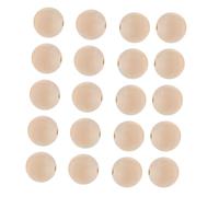 PRETYZOOM Spacer Beads Simple Wooden Beads for 50pcs Khaki Round, Multiple Sizes Crafts Making and Home Decorations for Bracelets and Craft Projects