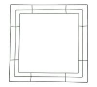 PRETYZOOM Square Wreath Iron Frame Floral Wreath Making Frame 10x10inch Iron Versatile Reusable Stylish Decoration for Holiday Celebration and Birthday Party