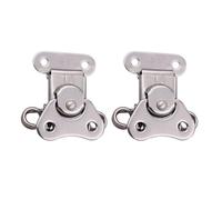 PRETYZOOM Stainless Steel Case Box Latch for Smooth Action Replacement 2pcs with Spring Loaded Toggle Heavy Duty Steel Latch Clamp Lock Suitable for Tool Boxes and Cabinet Doors