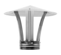 PRETYZOOM Stainless Steel Chimney Cap Chimney Rain Cover Roof Vent Rainproof Protector Silver Replacement Convenient to Use