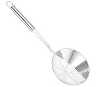 PRETYZOOM Stainless Steel Filter Spoon for Cooking with Lightweight Wear-Resistant Metal Mesh and Heat-Resistant Handle, for Straining Pasta and Noodles the Kitchen