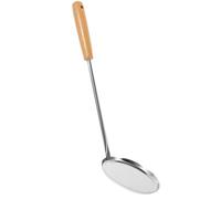 PRETYZOOM Stainless Steel Handled Spoon for Frying Snack, Lightweight and Not Easy to Rust Cooking Spoon, Suitable for Holidays and Birthday with Simple Chic Texture and Handle Style