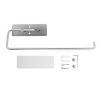 PRETYZOOM Stainless Steel Paper Roll Stand Toilet Paper Shelf Wall Mount Silver for Bathrooms and Restaurants