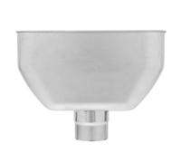 PRETYZOOM Stainless Steel Rain Collector for Drainage System and Downspout, Multifunctional Gutter Downspout Drop Outlet with 7.3 Cm Hole Diameter, Silver Colour, Sl esign for Efficient