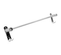 PRETYZOOM Stainless Steel Rust Resistant Towel Holder Rod Silver Single Bar Multi-Functional Towel Rack for Bathroom and Washroom