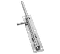PRETYZOOM Stainless Steel Slide Bolt Latch Gate Bolt for Barn Doors Privacy Fences Convenient to Use Floor Mounted 10X1.4X0.6In
