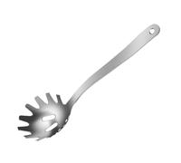 PRETYZOOM Stainless Steel Spaghetti Serving Spoon with Teeth Quick Noodle Scooping Pasta Fork Server Versatile Kitchen Utensil for Efficient Food Straining and Easy Cleaning