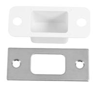 PRETYZOOM Stainless Steel Strike Plates for Exterior Doors with Easy Operation and Reliable Performance Front Door Reinforcement Plate in Home Security
