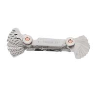 PRETYZOOM Stainless Steel Thread Gauge Screw Measuring Tool 52pcs High Strength and Good Resilience Metric and Imperial Sizes for Industrial Thread Pitch Measurement