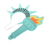 PRETYZOOM Statue of Liberty Crown and Torch Headpiece Set, Comfortable Eva Material with Matte Coating, Quick to Put and Remove, Authentic Style for Halloween and Cosplay Events
