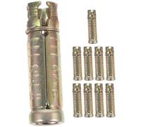 PRETYZOOM Steel Concrete Drop-in Anchors for Solid Concrete Blocks and Natural Stone 10pcs M8x50mm Knurled Anchors with Stable Characteristics and Easy Installation