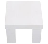 PRETYZOOM Stool Mini Photography Photo Small Wooden with Portable Unique Prop Riser Design White Bench for Use, Practical and Lightweight Newborn Baby Studio