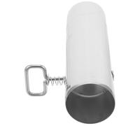 PRETYZOOM Stove Exhaust Chimney Extension 2.36 Inch Adjustable Stainless Steel Pipe Lightweight Silver Metal Flue for Barbecue and Daily Life Camping Supply