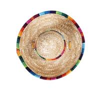 PRETYZOOM Straw Braid Hat for Pets with Adjustable String, Breathable Beige Summer Outdoor Cap, Mexico Style Woven Sun Hat for Dogs and Small Animals
