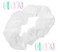 PRETYZOOM Stretchable Tie Dye Hair Scrunchies for Women Elastic Cotton Hair Bands with Rubber Band Simple and Fashionable for DIY and Parties