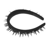 PRETYZOOM Studded Punk Headband Black Rivet No Slip Hair Accessory with Solid Build for Festival Use and Everyday Style