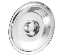 PRETYZOOM Sturdy Stainless Steel Jar Cover Pot Lid for Cooking Metal Oil Pot Lid Reusable Lid Kitchen Utensil 22cm Diameter