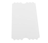 PRETYZOOM Sublimation Tickets Acrylic Blanks for Crafting with Single Sided Design White DIY Sublimation Items Suitable for Events and Raffles Using Advanced Heat Transfer Technology