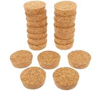 PRETYZOOM Tapered Wood Cork Stoppers Versatile Application Leakproof Seal 20pcs for Glass Bottles and Apothecary Jars for Home Display and Drift Glass Bottles