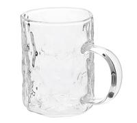 PRETYZOOM Tempered Glass Water Mug with Handle 300ml - Heat-Resistant Explosion-Proof Coffee Cup for Daily Use, Multi-Function Drinkware Suitable for Home and Office