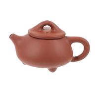 PRETYZOOM Tiny Tea Pot Figurine Purple Clay Collectible Portable Creative Boutique Unique Design Teapot-shaped Ornament for Tea Room Decoration