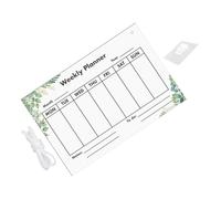 PRETYZOOM Transparent Acrylic Memo Board Hanging Writing Board for Home Office Reusable Acrylic Weekly Planner for Family Communication