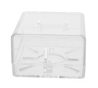 PRETYZOOM Transparent Lockable Switch Button Cover Opening with Cross Wall Switch Protector for Emergency Stop Buttons Electrical Outlet Safety Box for Home and Commercial Use