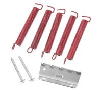 PRETYZOOM Tremolo Bridge Kit with Red Metal Springs and Screws time year season Featuring Flexible Adjusting and Easy to Install Vintage St Style for Electric Guitar Tremolo Bridge System