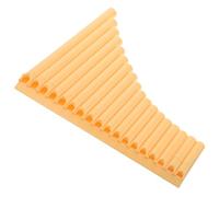 PRETYZOOM Tube Yellow Pan Flute Beginner Panpipe Portable Folk Pan Pipe for Students Teaching Performance School Music Class