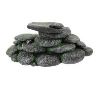 PRETYZOOM Turtle Hiding Craft Resin Cobblestone Turtle Ramp Secure Hiding Cozy and Warm Environment Climbing Pet Habitat Aquarium Decoration