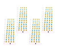 PRETYZOOM Ukulele Fretboard Sticker 4 Sheets Pvc Practice Guide Easy to Understand Fingerboard Label for Beginners Musical Instrument Accessories