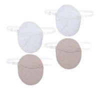 PRETYZOOM Underarm Sweat Pads 2 Pairs Skin-colored Breathable Absorbent Armpit Sweat Shields with Shoulder Straps Reusable Washable Protection for Men and Women