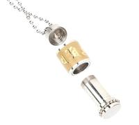 PRETYZOOM Urn Necklace No Deformation and Discoloration Resistant Features Rust Resistant Stainless Steel for Ashes Suitable Memorial Cremation Jewellery for Men and Women