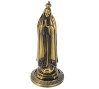 PRETYZOOM Vintage Miniature Mary Sculpture Zinc Alloy Ornament with Flat Bottom Design for Practicality, Beautiful Religious Style Desktop Adornment for Home Décor and Spiritual