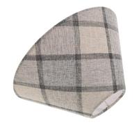 PRETYZOOM Vintage Plaid Patterned Cloth Lamp Shade E27 with 1.57 Inch Hole, Round Blue Breathable Lampshade for Pendant Light and Wall Lamp, Easy to Clean, Decorative Home Lighting
