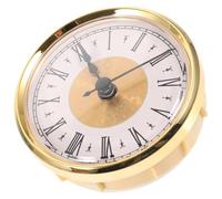PRETYZOOM Vintage Stable Working Performance and High Precision with Roman Numerals round Roman Numerals Quartz Clock Insert with Plastic Material, Suitable for Home Decor and DIY Projects