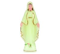 PRETYZOOM Virgin Statue Figurine Catholic Our Lady of Grace 3pcs Tabletop Figurine Luminous Light up Roman Catholic Sculptures Resin Tabletop Statue Figure