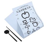 PRETYZOOM Visual Test Chart Chart Board Eye Pressure Test Kit Multi Color Plastic Sturdy Materials Monitor Development Early Detection for School Environments Wall